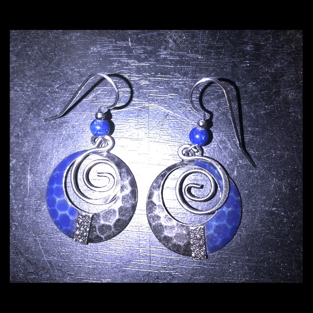 Blue earrings